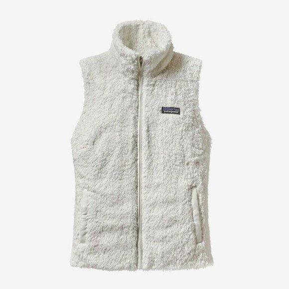 Patagonia Jackets & Blazers - Patagonia Los Gatos Women’s Size L Full Zip Sherpa Fleece Vest White Sleeveless